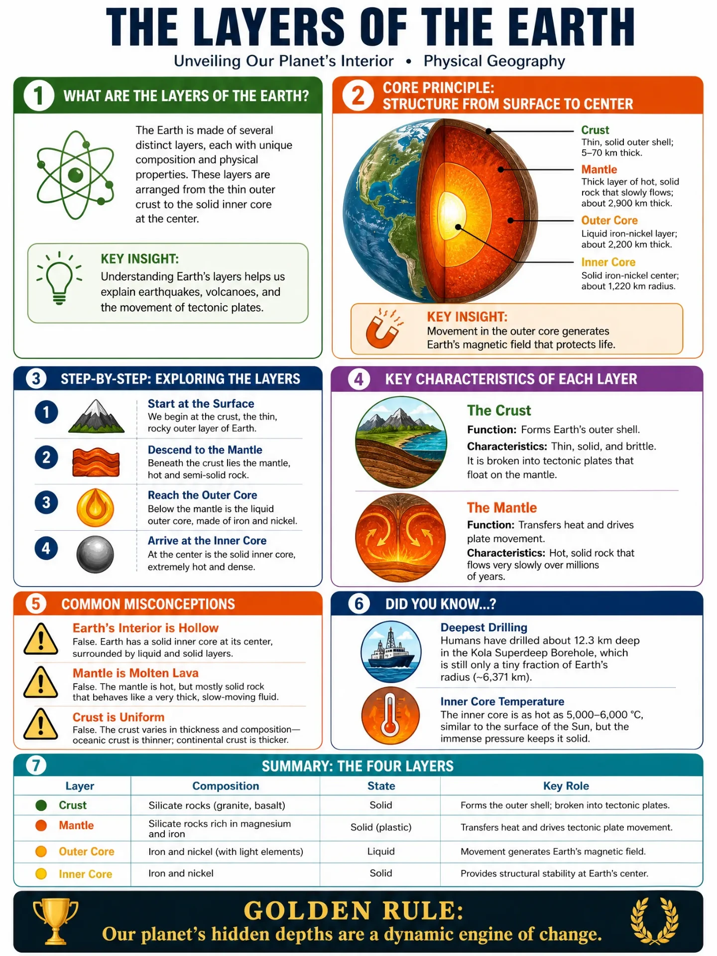 Geography — Layers of the Earth
